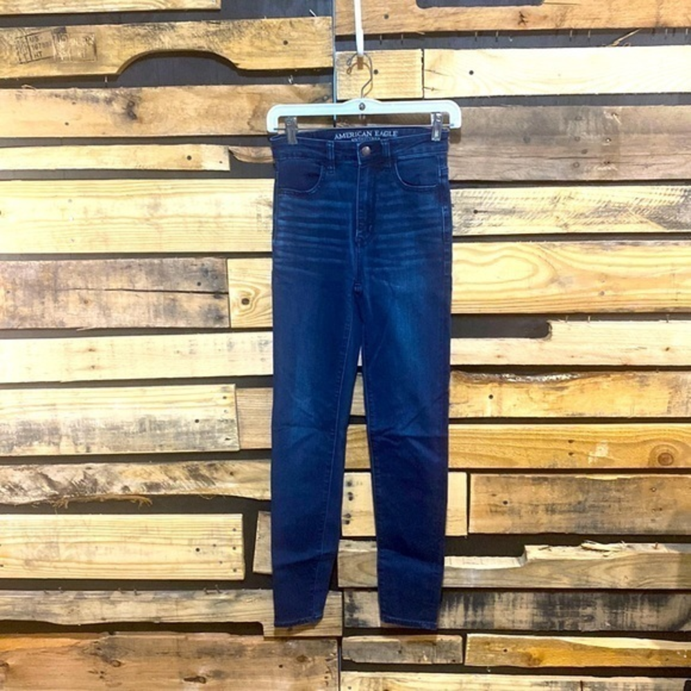 AEO Highest Rise Dark Wash Jegging Jeans Size 00
